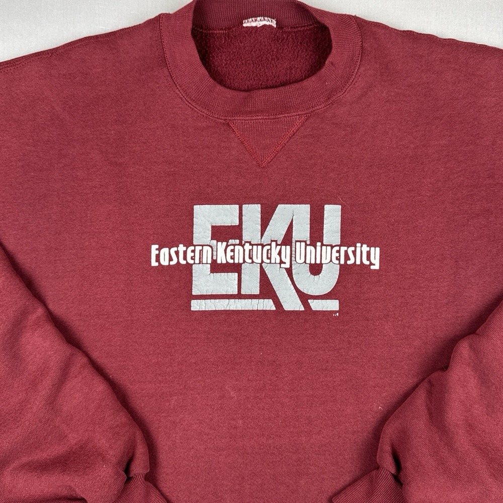 Vintage 90s Russell Athletic Eastern Kentucky University EKU Crewneck Sweatshirt - Picture 2 of 8